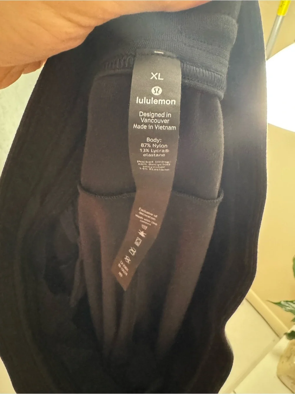 lululemon athletica Women's Black Wide-Leg Pants